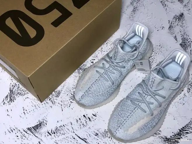 White Adidas Reflective Boost FW5317 Yeezy 350 V2 Cloud 0501